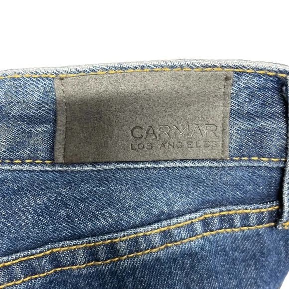 Carmar Lucio Orion Dark Wash Ripped Denim Jeans Size 27 - Picture 6 of 11